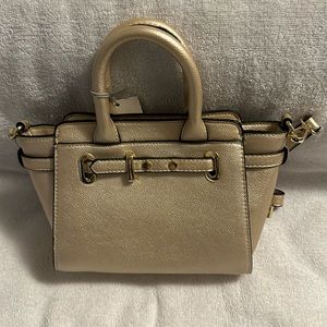A New Day Soft Gold Mini Bag with Adjustable Strap NWT!